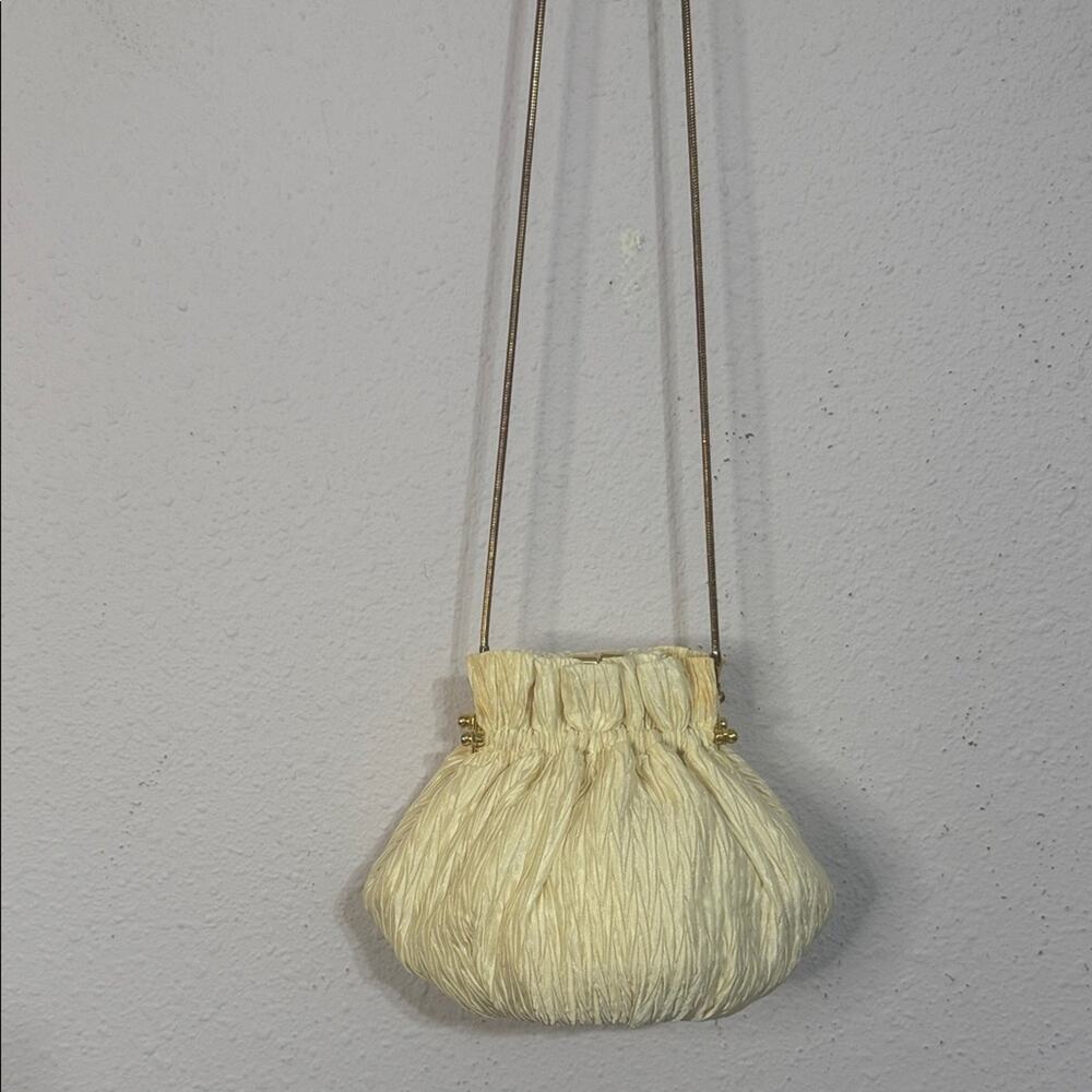 Vintage Elegant Cream Women's Evening Shoulder Bag